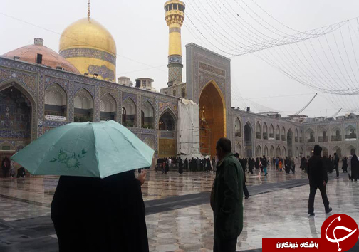 تصاویر روز برفی در حرم مطهر امام رضا(ع)