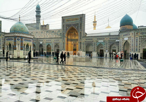 تصاویر روز برفی در حرم مطهر امام رضا(ع)