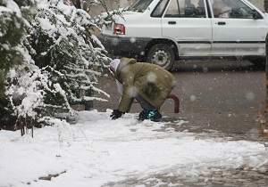 بارش برف در میاندوآب رکورد ۶ ساله را شکست