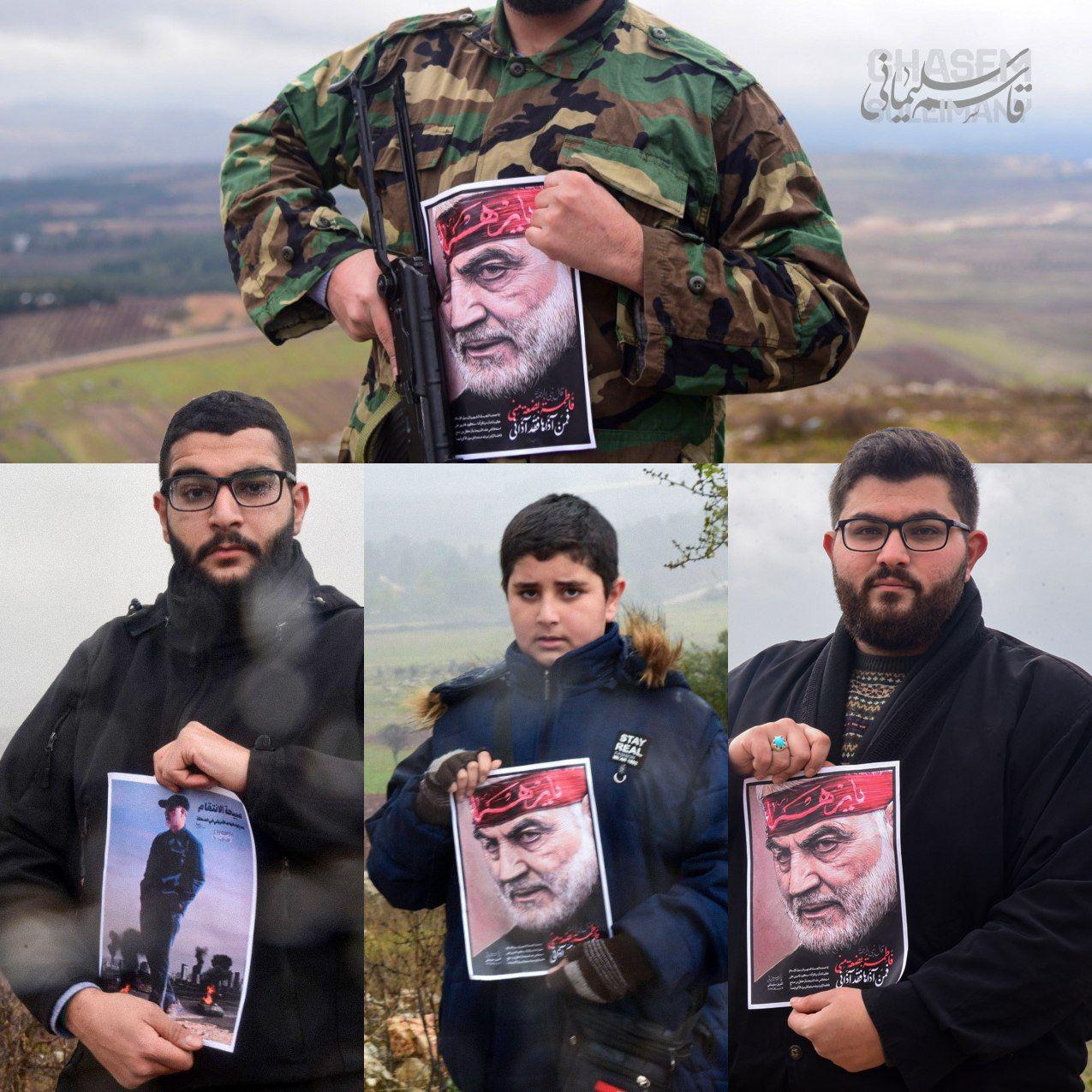 تصاویری از حاج قاسم سلیمانی در مرز فلسطین اشغالی