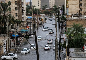 تداوم عملیات پس از باران در خوزستان/ آبگرفتگی حاد وجود ندارد