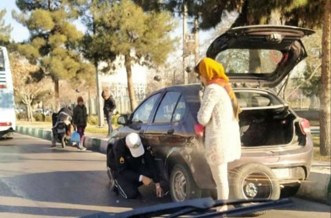 اقدام قابل تحسین سرباز راهنمایی و رانندگی در مشهد