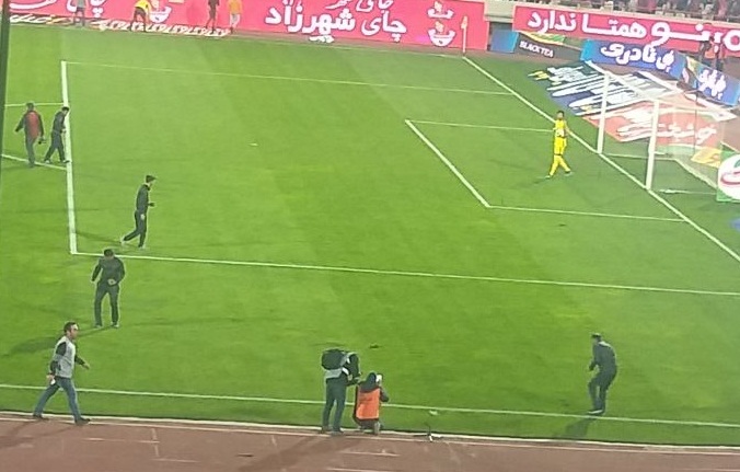 بهتاش فریبا گلر نساجی در بازی مقابل پرسپولیس!+عکس