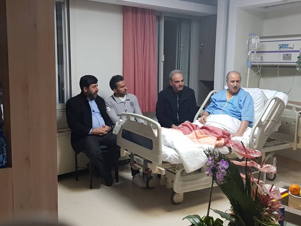 عیادت علی پروین از رئیس فدراسیون فوتبال