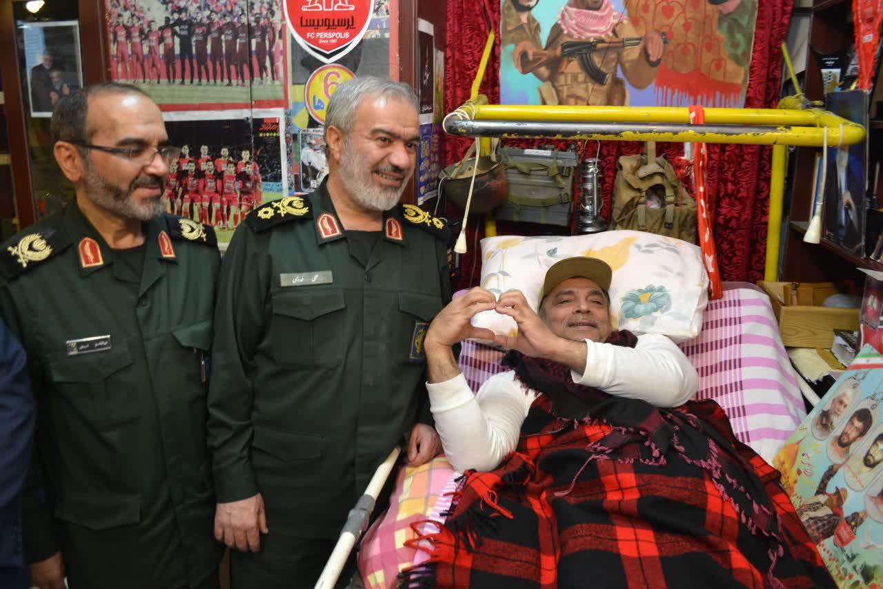 بازدید سردار فدوی از آسایشگاه جانبازان ثارالله تهران + تصاویر