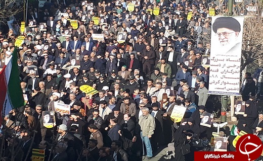 تجمع مردمی 9 دی در سمنان برگزار شد