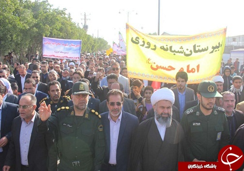 تجدید بیعت اهالی دشت آزادگان با انقلاب و مقام معظم رهبری