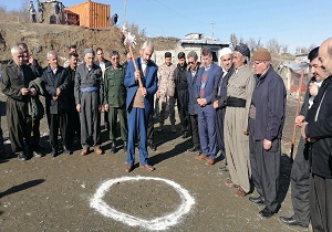 کلنگ زنی ۲ مدرسه خیرساز در سردشت