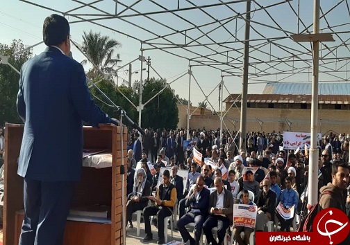 برگزاری مراسم گرامیداشت نهم دی ماه در شهرستان آبادان