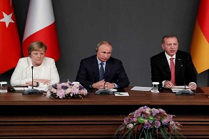 گفت‌وگوی مرکل، اردوغان و پوتین درباره لیبی