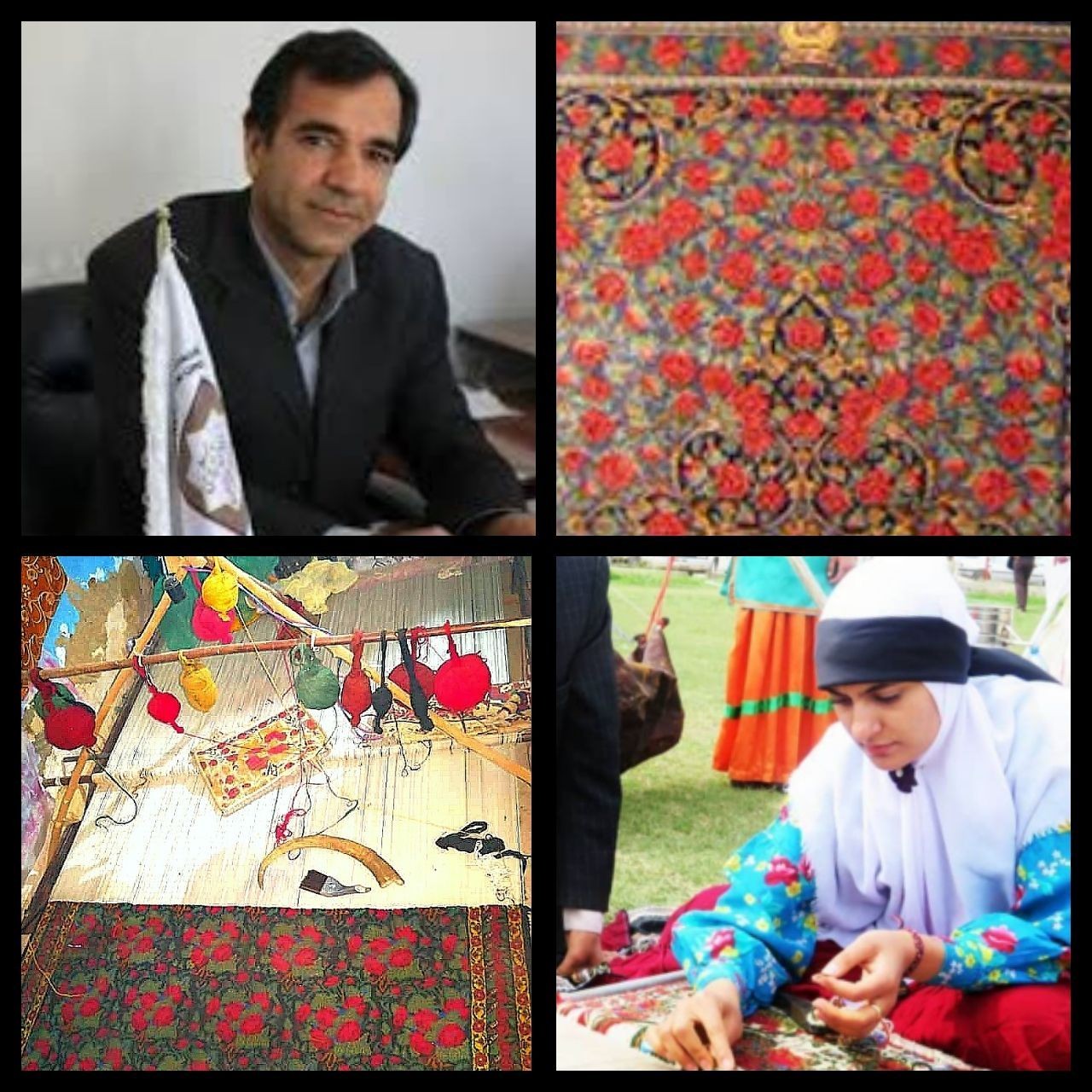 قالی گلسرخ اسفندقه ثبت ملی شد