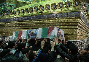تشییع پیکر مطهرشهید مدافع حرم در قم