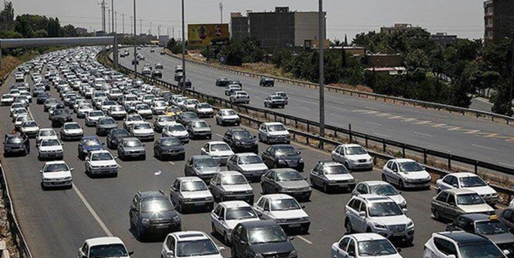 انسداد مقطعی بخشی از آزادراه کرج - قزوین
