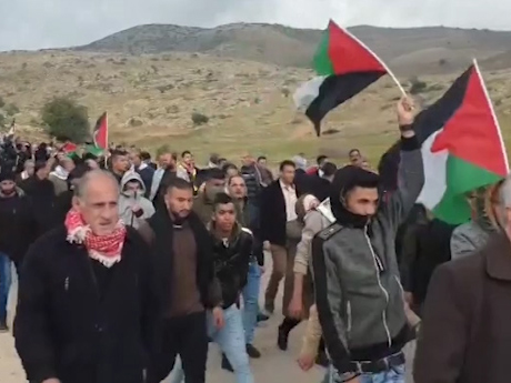 چهل مجروح در درگیری فلسطینیان معترض به معامله قرن با اشغالگران صهیونیست + فیلم