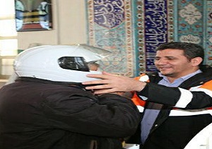 اجرای طرح ارتقای ایمنی موتورسواران در بویین زهرا