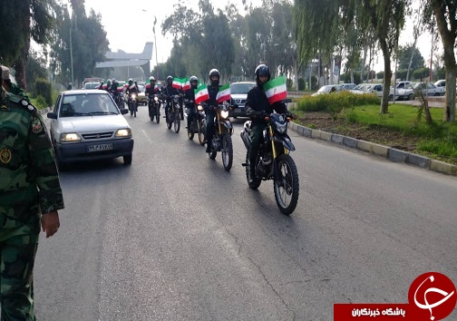 برگزاری رژه موتور سواران در اهواز
