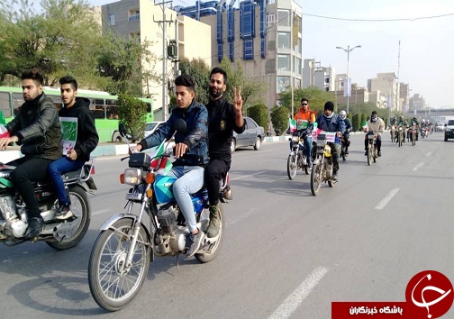 برگزاری رژه موتور سواران در اهواز