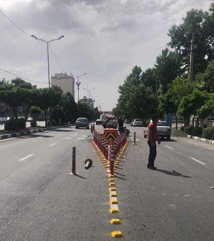 کاهش سرعت و افزایش ایمنی عابران با جزیره ایمن