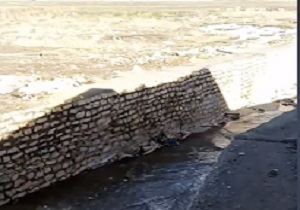 رودخانه خطرناک در بلوار بدیع‌الزمان همدان + فیلم