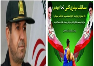 برگزاری مسابقات کشتی آزاد و فرنگی ناجا