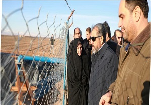 افتتاح یک طرح کشاورزی در بویین زهرا