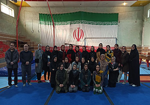 حضور مربیان مهابادی در دوره مربیگری ایروبیک