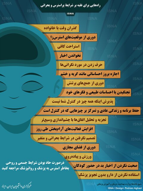 راه&zwnj;هایی برای غلبه بر شرایط پراسترس و بحرانی+اینفوگرافیک