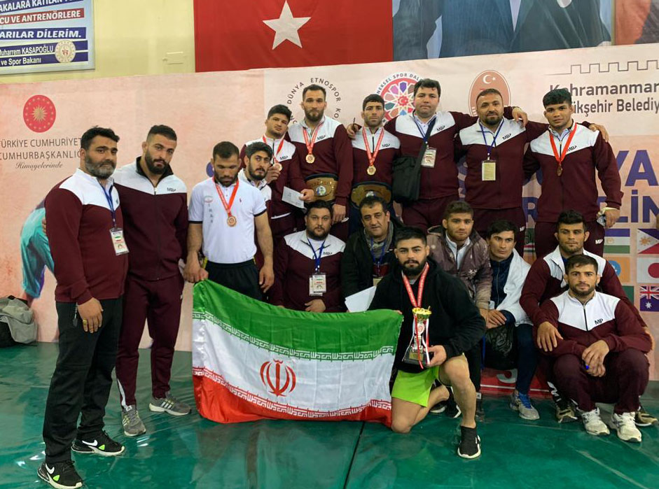 عنوان سومی ایران در رقابت‌های جهانی کشتی با شلوار ترکیه