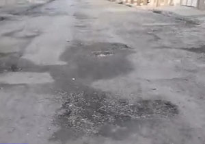 وضع نامناسب روکش آسفالت معابر در کوهدشت + فیلم