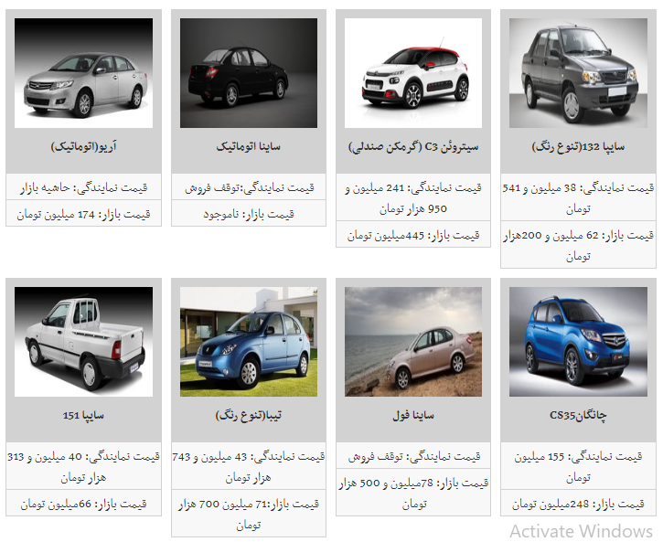 قیمت روز محصولات سایپا در ۱۶ بهمن
