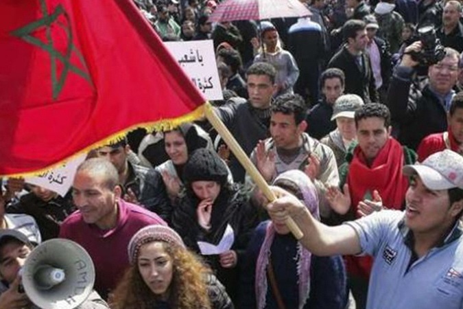 تظاهرات مردم مغرب