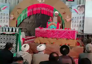 مراسم گرامیداشت شهدا در روستای فرگ + فیلم