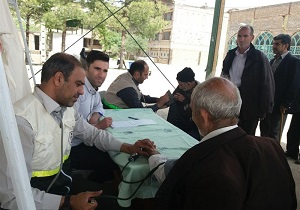 برپایی۲ ایستگاه سنجش سلامت درمصلی الغدیرخرم‌آباد