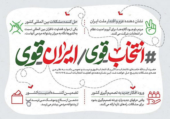 رهبر انقلاب: انتخاب قوی نشان‌دهنده‌ی اهمّیّت انتخابات است