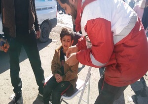 پوشش امدادی امدادگران نیر در پیست سخوید