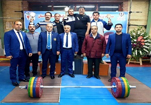 کامیاران قهرمان رقابت های وزنه برداری بزرگسالان کردستان شد