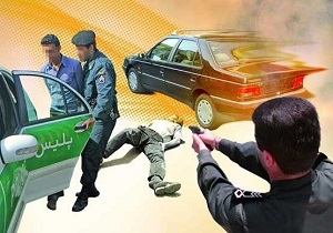 شلیک پلیس خودروی قاچاقچیان مواد مخدر را متوقف کرد