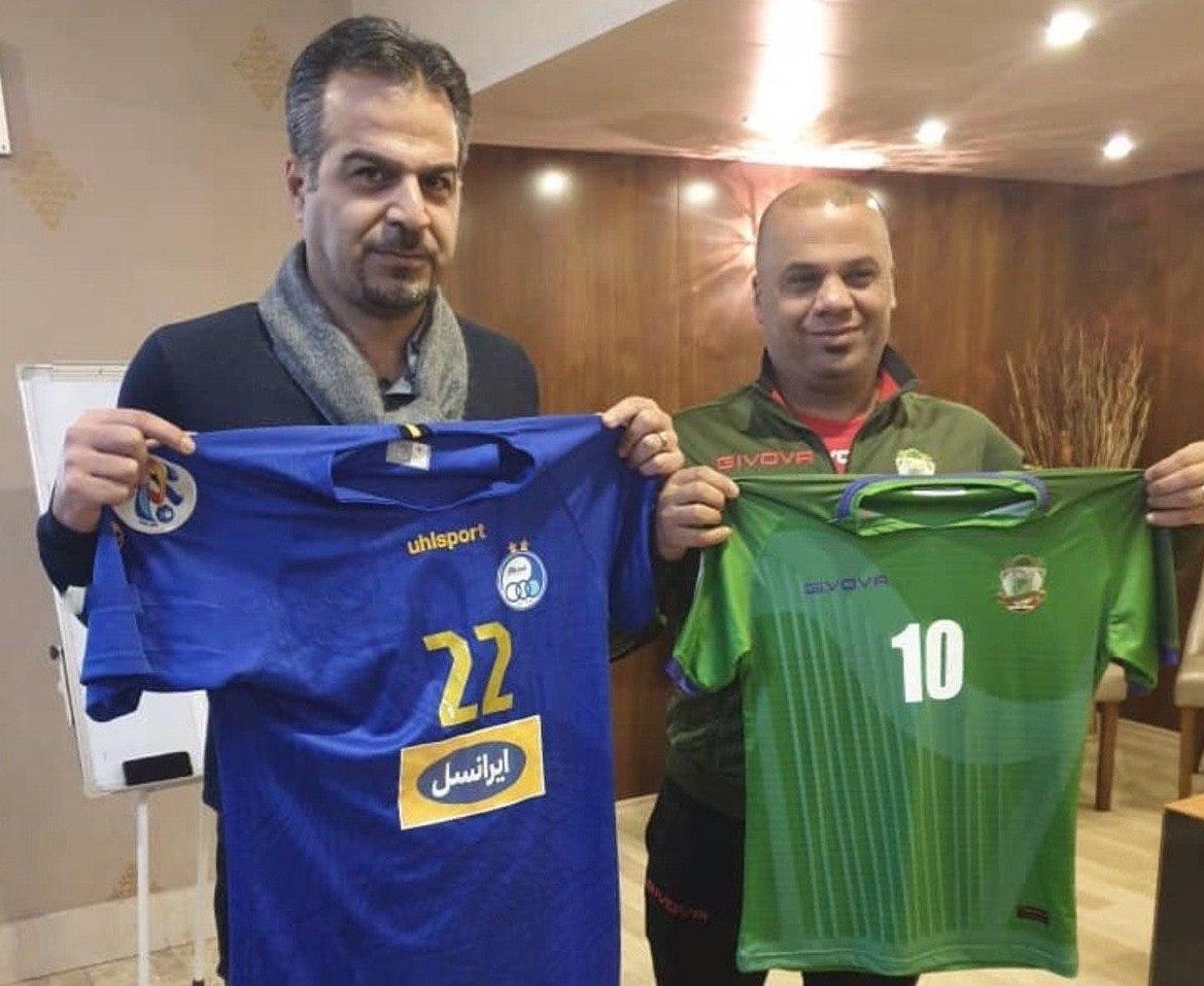 رونمایی از پیراهن تیم فوتبال استقلال در بازی با الشرطه