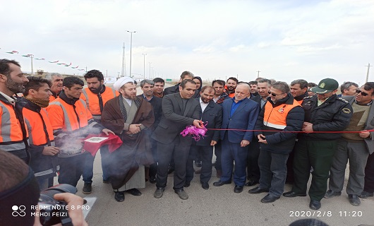 بهره برداری مرحله نخست نصب نیوجرسی و روشنایی محور ویان به کبودراهنگ