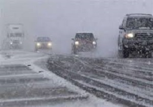 برف و کولاک در اتوبان تبریز- زنجان