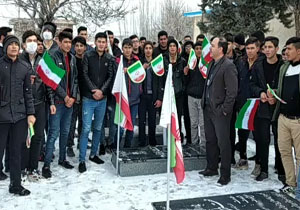 تجدید پیمان با آرمان‌های پاک و مطهر شهدا در باروق + فیلم