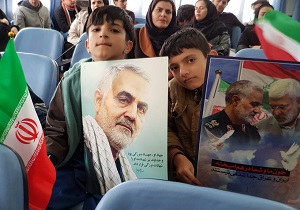 برگزاری گرامیداشت چهلم سردارسلیمانی درمدارس با نیاز‌های ویژه کردستان