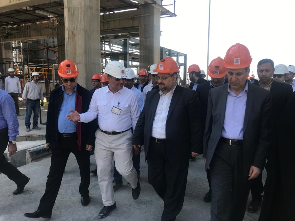 بازدید وزیر کار از روند پیشرفت فاز دوم مجتمع پتروشیمی جم
