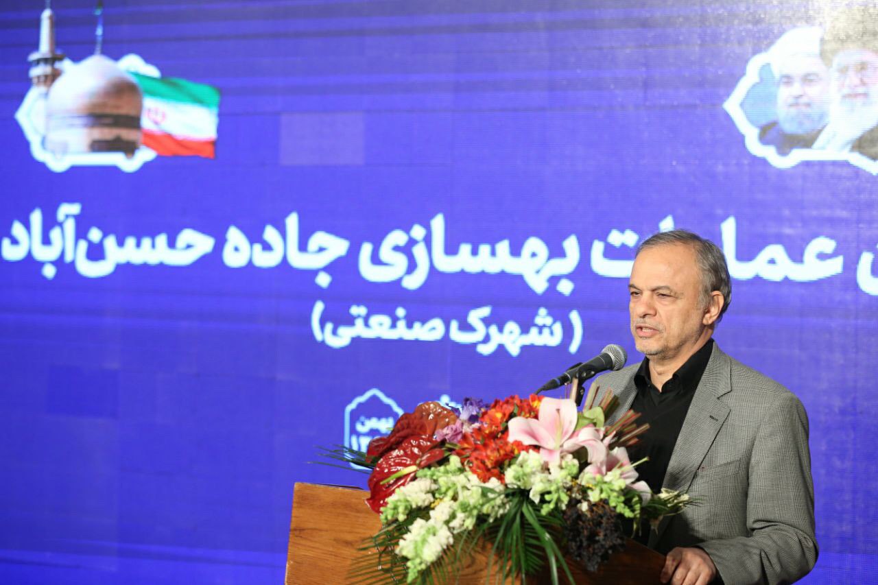 افتتاح پروژه بهسازی جاده حسن&zwnj;آباد در مشهد