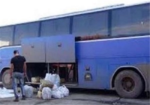 توقیف اتوبوس مسافربری با محموله میلیاردی قاچاق / يابندگان گنج ناکام ماندند
