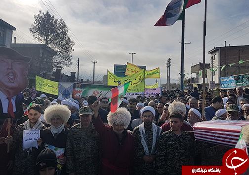 نمایش وحدت گلستانی&zwnj;ها در جشن پیروزی انقلاب