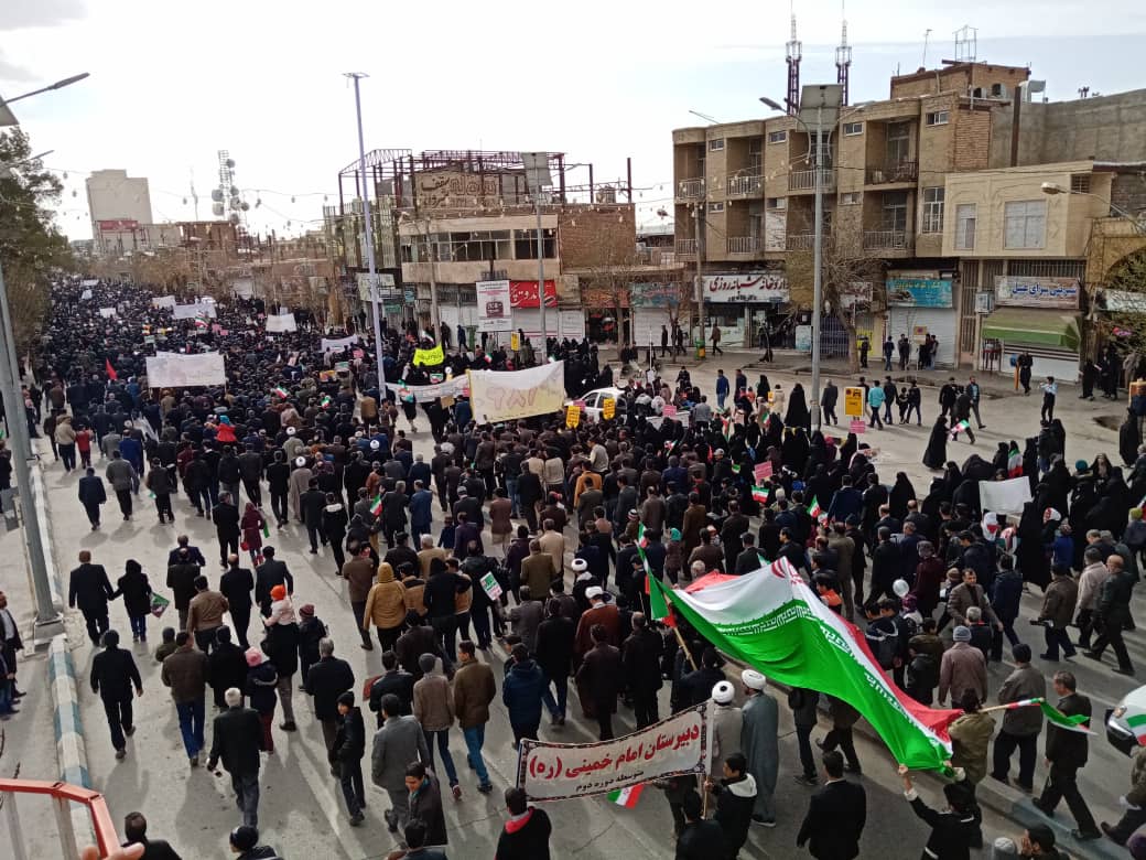 آغاز راهپیمایی ۲۲ بهمن در شهرستان&zwnj;های کرمان+ تصاویر