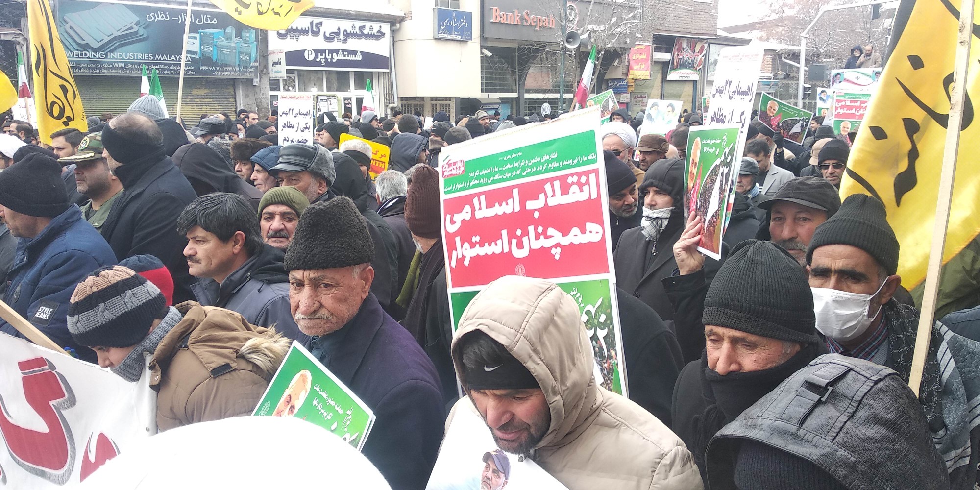 آغاز راهپیمایی ۲۲ بهمن ۹۸ در زنجان + تصاویر