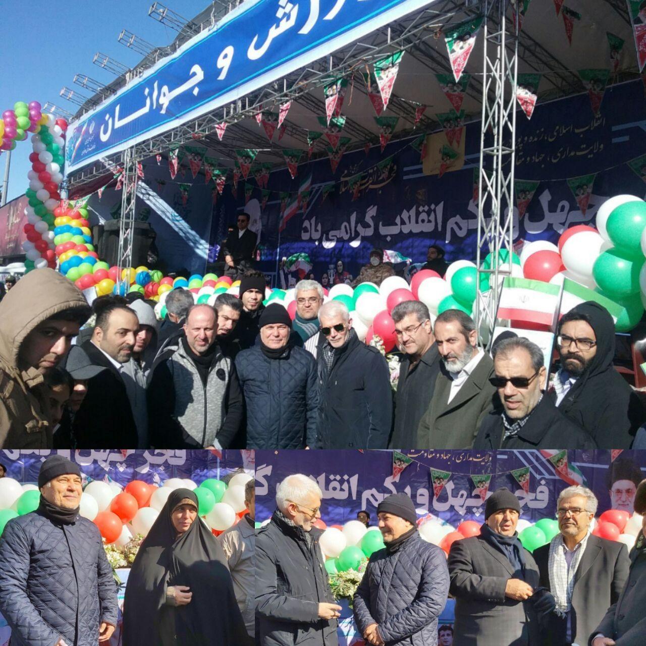 حضور پرشور جامعه ورزش در راهپیمایی ۲۲ بهمن