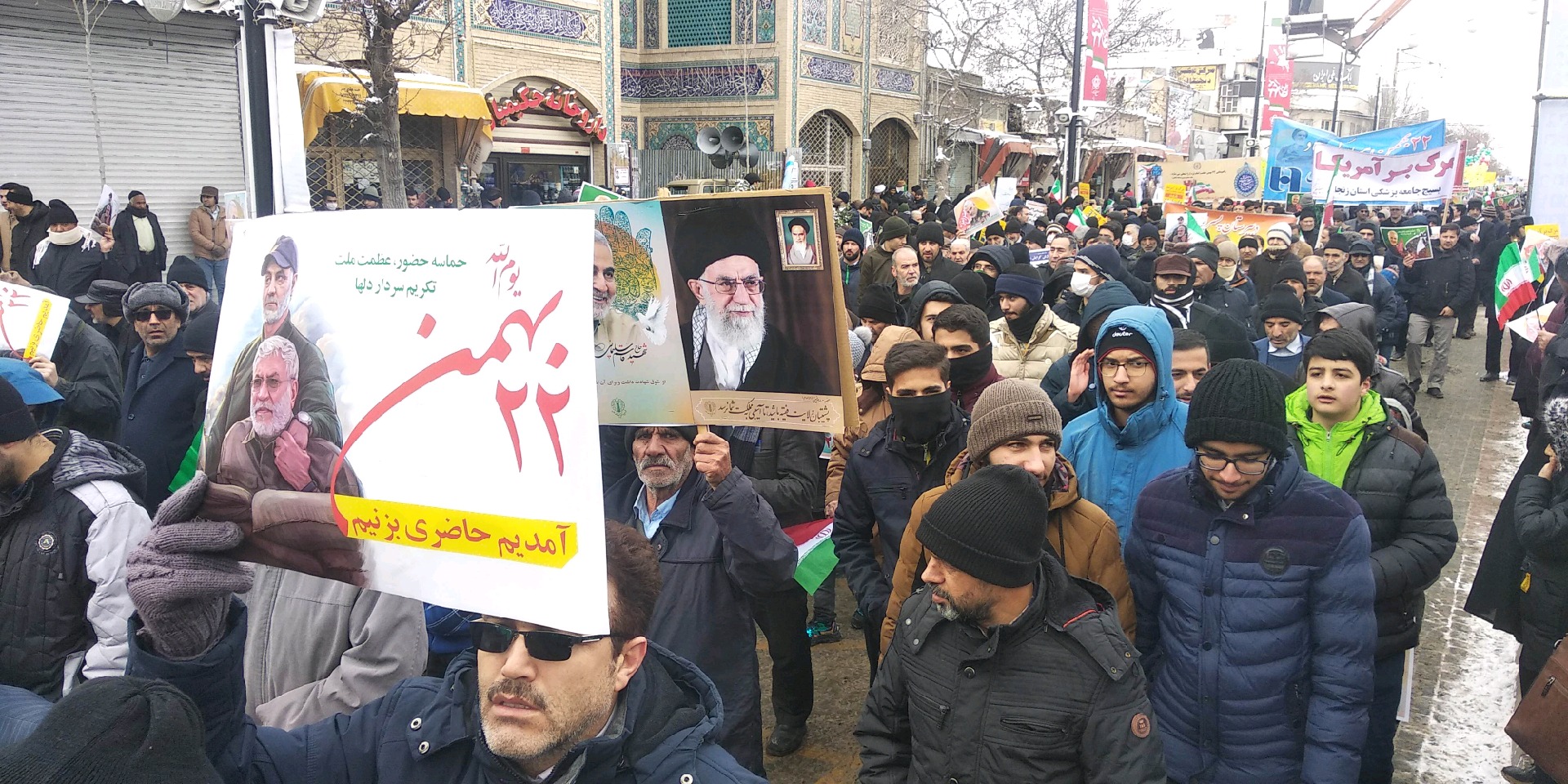 آغاز راهپیمایی ۲۲ بهمن ۹۸ در زنجان + تصاویر